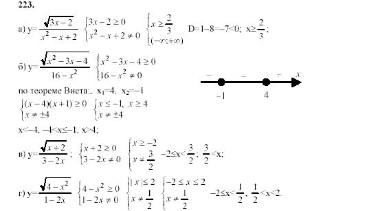 Алгебра, 9 класс, Мордкович А.Г. Мишустина Т.Н. Тульчинская Е.Е., 2003 - 2009, задание: 223