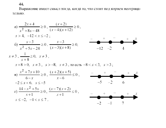 Алгебра, 9 класс, Мордкович А.Г. Мишустина Т.Н. Тульчинская Е.Е., 2003 - 2009, задание: 44