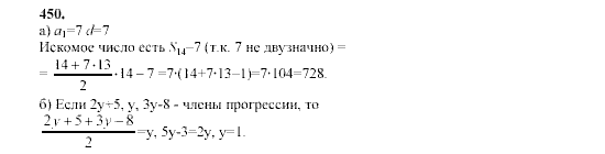 Алгебра, 9 класс, Мордкович А.Г. Мишустина Т.Н. Тульчинская Е.Е., 2003 - 2009, задание: 450