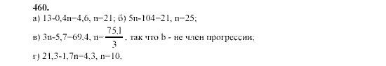 Алгебра, 9 класс, Мордкович А.Г. Мишустина Т.Н. Тульчинская Е.Е., 2003 - 2009, задание: 460