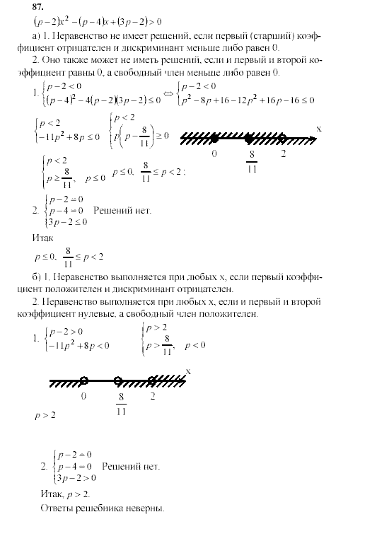 Алгебра, 9 класс, Мордкович А.Г. Мишустина Т.Н. Тульчинская Е.Е., 2003 - 2009, задание: 87