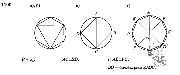 Геометрия, 9 класс, Л.С. Атанасян, 2009, задание: 1100