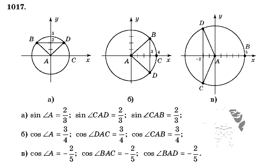 Геометрия, 9 класс, Л.С. Атанасян, 2009, задание: 1017