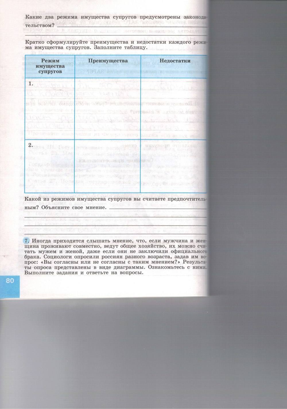 Синяя тетрадь, 9 класс, Котова О. А., Лискова Т. Е., 2015, задание: стр. 80
