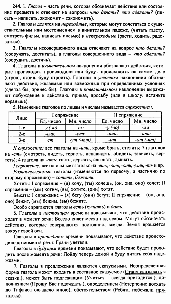 Русский язык, 9 класс, Бархударов, Крючков, 2008, Упражнения Задание: 244