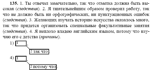 Русский язык, 9 класс, Тростенцова Л.А. Ладыженская Т.А., 2013 - 2015, задание: 135
