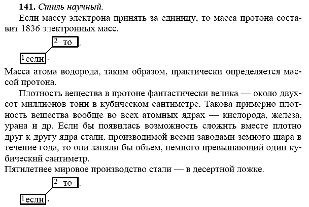 Русский язык, 9 класс, Тростенцова Л.А. Ладыженская Т.А., 2013 - 2015, задание: 141