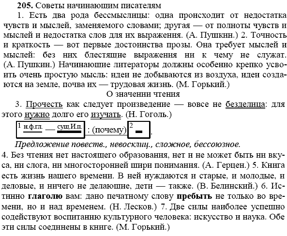 Русский язык, 9 класс, Тростенцова Л.А. Ладыженская Т.А., 2013 - 2015, задание: 205