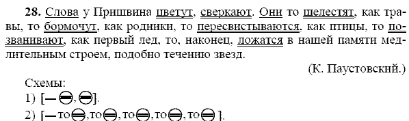 Русский язык, 9 класс, Тростенцова Л.А. Ладыженская Т.А., 2013 - 2015, задание: 28