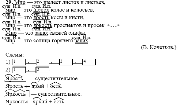 Русский язык, 9 класс, Тростенцова Л.А. Ладыженская Т.А., 2013 - 2015, задание: 29