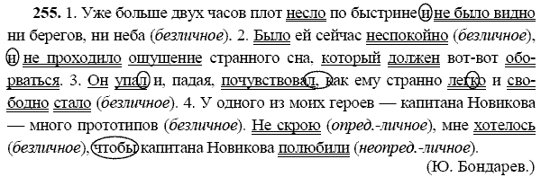 Русский язык, 9 класс, Тростенцова Л.А. Ладыженская Т.А., 2013 - 2015, задание: 255