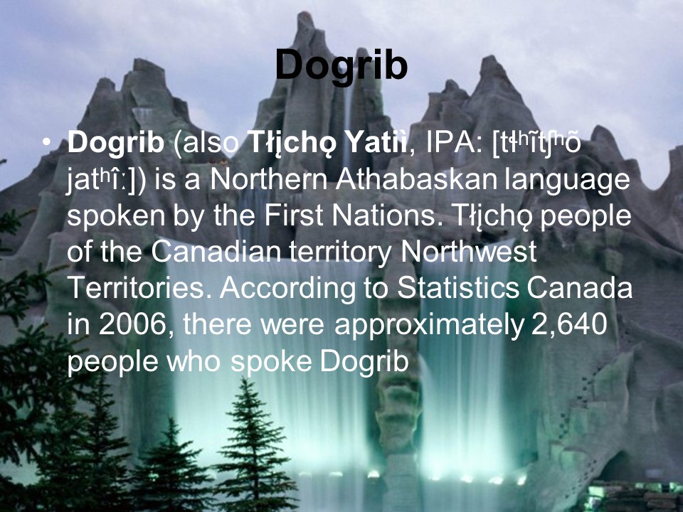 Local languages of Canada