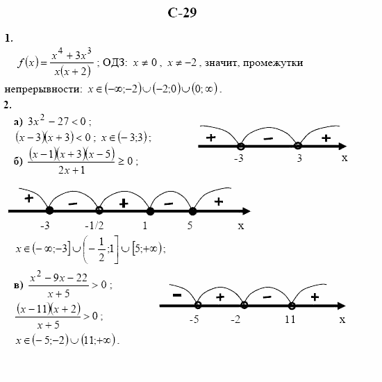 Дидактические материалы. Начала анализа, 10 класс, Ивлев, Саакян, 1999, Вариант 2 Задание: c29