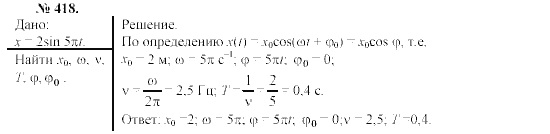 Механика. Теория относительности. Электродинамика, 10 класс, Громов, Шаронова, 2001-2012, задачи и упражнения Задача: 418