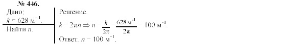 Механика. Теория относительности. Электродинамика, 10 класс, Громов, Шаронова, 2001-2012, задачи и упражнения Задача: 446