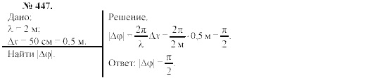 Механика. Теория относительности. Электродинамика, 10 класс, Громов, Шаронова, 2001-2012, задачи и упражнения Задача: 447