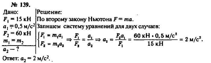 Физика, 10 класс, Рымкевич, 2001-2012, задача: 139