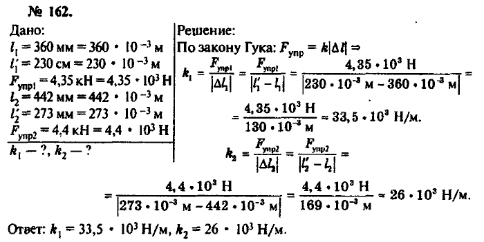 Физика, 10 класс, Рымкевич, 2001-2012, задача: 162
