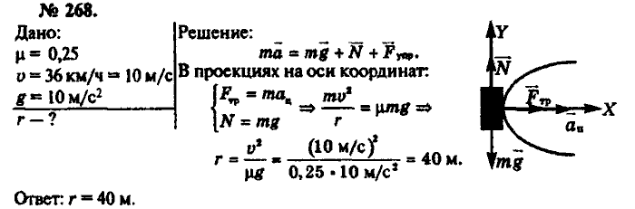 Физика, 10 класс, Рымкевич, 2001-2012, задача: 268