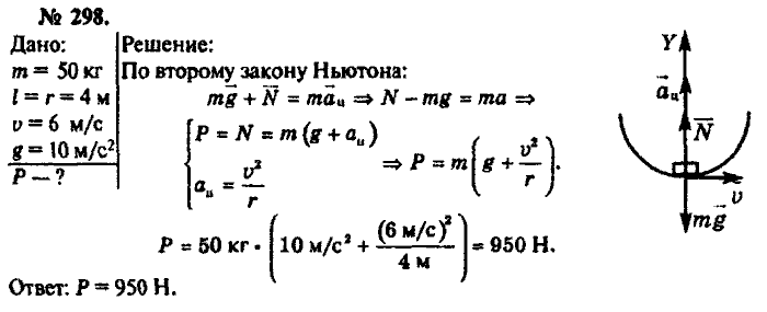 Физика, 10 класс, Рымкевич, 2001-2012, задача: 298