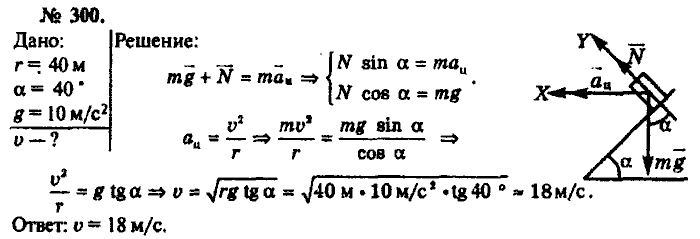 Физика, 10 класс, Рымкевич, 2001-2012, задача: 300