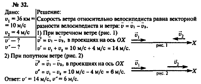 Физика, 10 класс, Рымкевич, 2001-2012, задача: 32