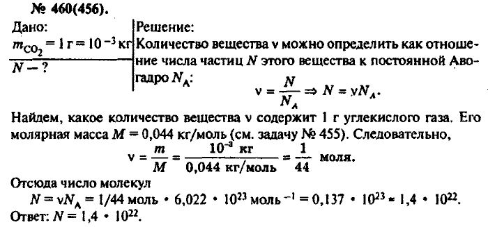 Физика, 10 класс, Рымкевич, 2001-2012, задача: 460(456)