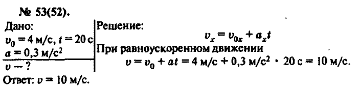 Физика, 10 класс, Рымкевич, 2001-2012, задача: 53(52)