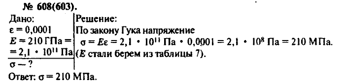 Физика, 10 класс, Рымкевич, 2001-2012, задача: 608(603)