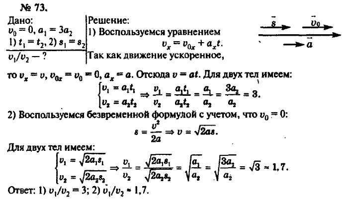 Физика, 10 класс, Рымкевич, 2001-2012, задача: 73