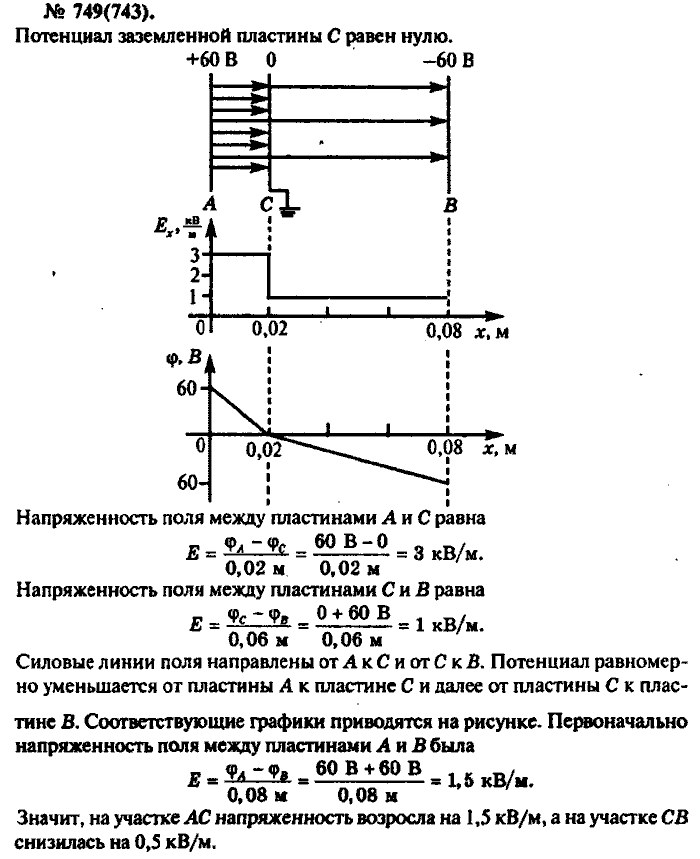 Физика, 10 класс, Рымкевич, 2001-2012, задача: 749(743)