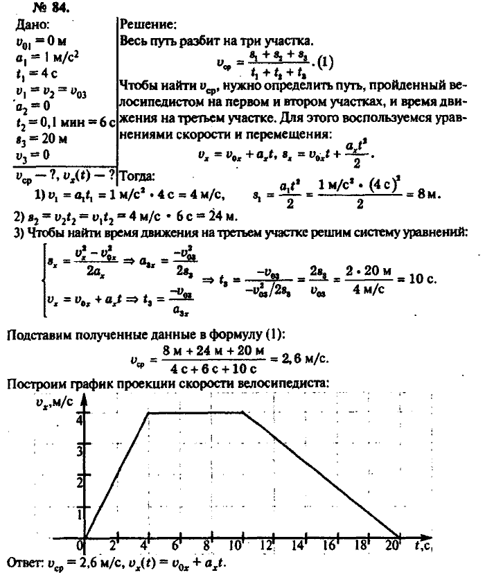 Физика, 10 класс, Рымкевич, 2001-2012, задача: 84