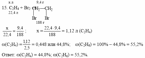 Дидактические материалы, 10 класс, Радецкий, Горшкова, 1999, Тема III, Работа 5 Задача: 15