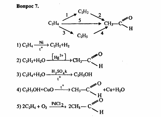 Химия, 10 класс, Цветков, 2008-2013, 7. Альдегиды и карбоновые кислоты, § 29. Альдегиды Задача: 7