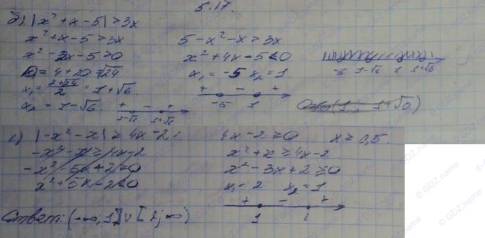 Алгебра, 10 класс, Мордкович, 2015, Номера Задание: 5.17