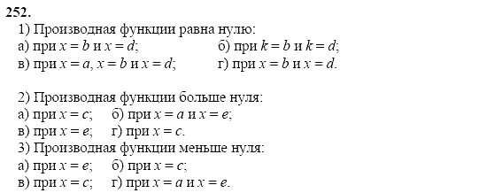 Начала анализа, 10 класс, А.Н. Колмогоров, 2001-2010, Глава II. Производная и ее применения Задача: 252
