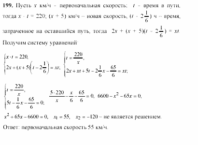 Начала анализа, 10 класс, А.Н. Колмогоров, 2001-2010, Глава V. Задачи на повторение Задача: 199
