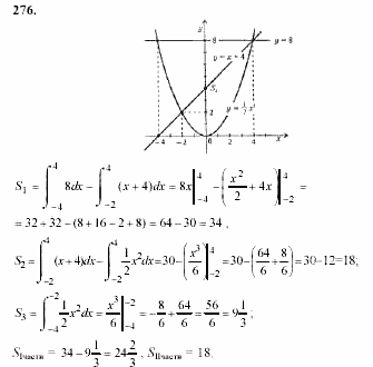 Начала анализа, 10 класс, А.Н. Колмогоров, 2001-2010, Глава V. Задачи на повторение Задача: 276