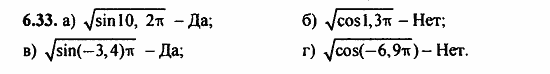 Задачник, 10 класс, А.Г. Мордкович, 2011 - 2015, § 6 Синус и косинус. Тангенс и котангенс Задание: 6.33