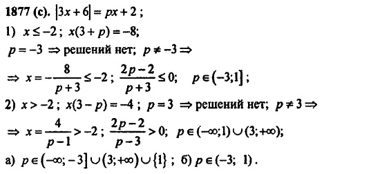 Задачник, 10 класс, А.Г. Мордкович, 2011 - 2015, § 60. Задачи с параметрами Задание: 1877(с)