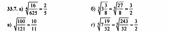 Задачник, 10 класс, А.Г. Мордкович, 2011 - 2015, Глава 6. Степени и корни. Степенные функции, § 33 Понятие корня n-й степени действительного числа Задание: 33.7