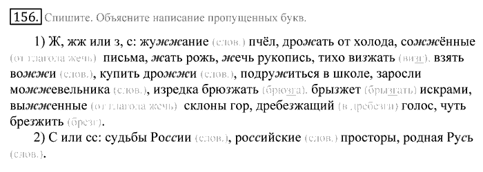 Русский язык, 10 класс, Греков, Крючков, Чешко, 2002-2011, задание: 156