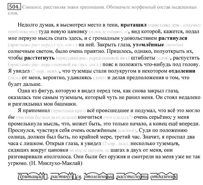 Русский язык, 10 класс, Греков, Крючков, Чешко, 2002-2011, задание: 504
