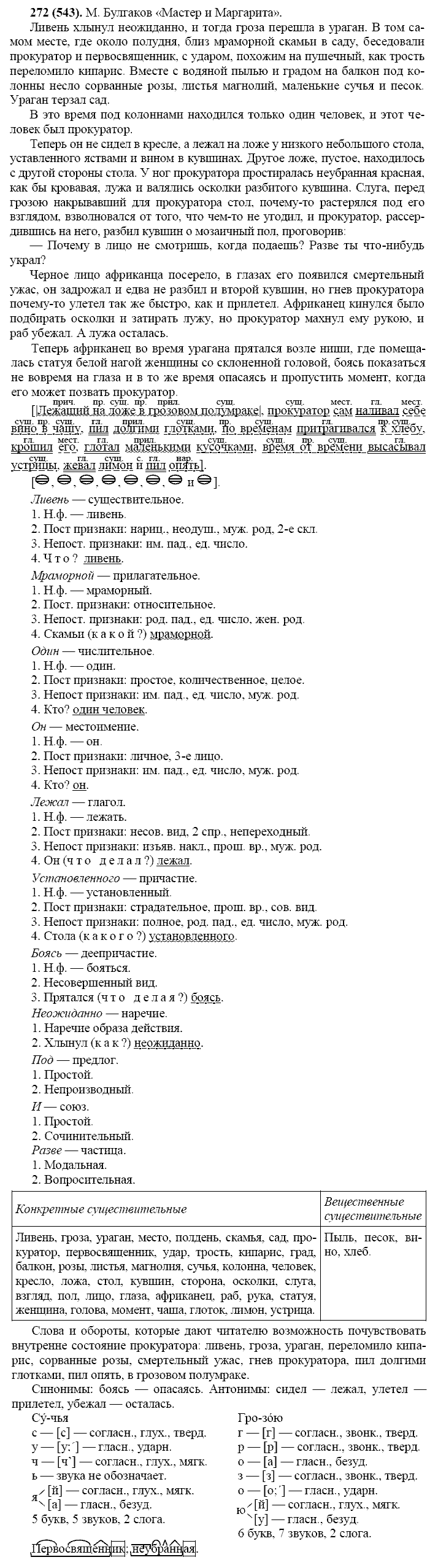 Базовый уровень, 10 класс, Власенков А.И., Рыбченкова Л.М., 2009-2014, задание: 272 (543)