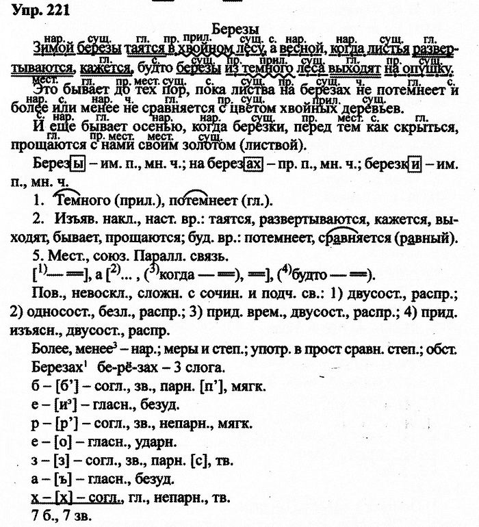 Русский язык, 10 класс, Дейкина, Пахнова, 2009, задание: 221