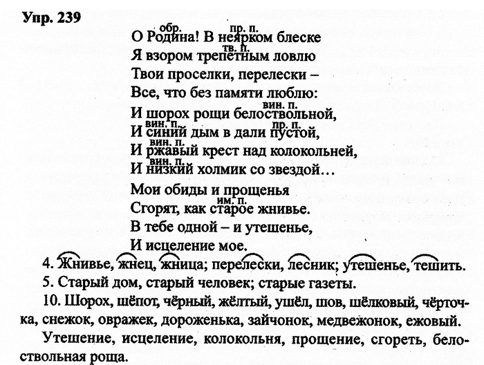 Русский язык, 10 класс, Дейкина, Пахнова, 2009, задание: 239