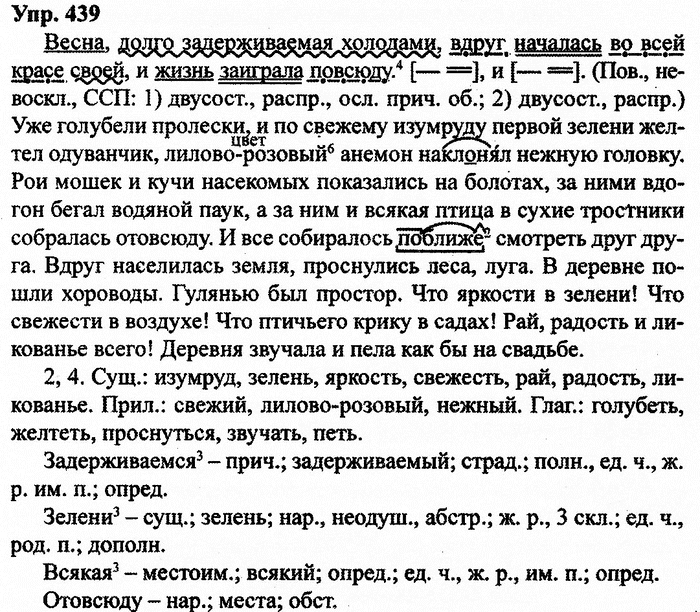 Русский язык, 10 класс, Дейкина, Пахнова, 2009, задание: 439
