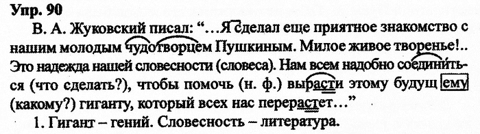 Русский язык, 10 класс, Дейкина, Пахнова, 2009, задание: 90