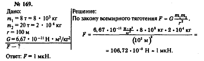 Задачник, 11 класс, Рымкевич, 2001-2013, задача: 169