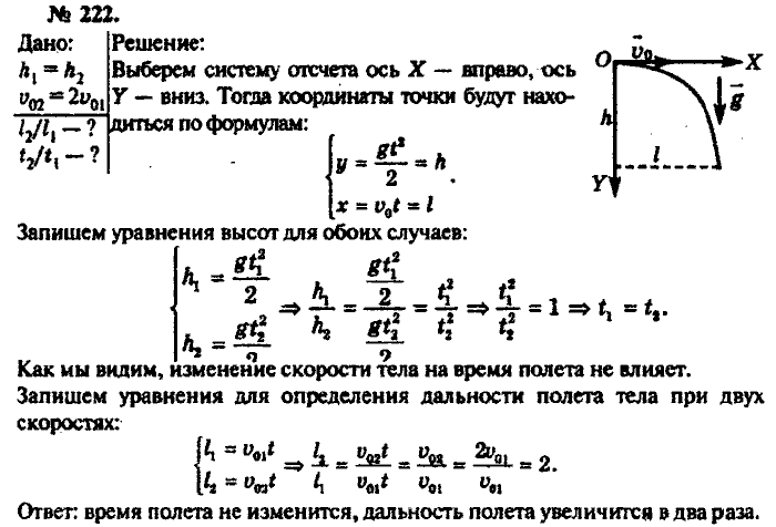 Задачник, 11 класс, Рымкевич, 2001-2013, задача: 222